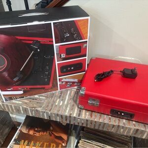 Crosley Red Portable Turntable